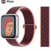 LEIXIUER 1/2/3Pack Nylon Sport Loop Band for Apple Watch Bands 44mm 45mm 38mm 40mm 41mm 42mm 49mm Women Men Adjustable Braided Velcro Wristbands Replacement for iWatch Series Ultra 8 7 6 SE 5 4 3 2 1