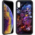 Compatible with iPhone 6 / iPhone 6S / iPhone 7 / iPhone 8 / iPhone SE 3/2 (2022/2020 Edition) (4.7 Inch) Phone Case Matte Hard Back(PC) & Soft Edge (TPU)-Gengar Halloween Anime Comic 1YN486