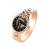 Kayannuo Rings for Women Mens Rings Clearance Originality Clock-Shape Ring with Cubic-Zirconia for Women Engagement Wedding Jewelry Accessories Gift for Women Girls Birthday Gifts for Women