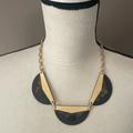 Madewell Jewelry | Madewell Framecraft Necklace Tortoise Mixed Metal Black Matte Gold Tone Chain | Color: Black/Gold | Size: Os