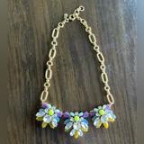 J. Crew Jewelry | J Crew Women’s Necklace. Multi Length, 10 Inches At The Longest. | Color: Gold/Purple | Size: Multi Length, 10 Inches At The Longest