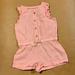Zara One Pieces | Baby Girl's Romper 1 Pc Outfit 6/9 Months | Color: Pink/White | Size: 6-9mb