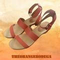 Madewell Shoes | Madewell Jodi Leather Clog Sandals New With Box | Color: Orange/Red | Size: 8