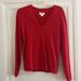 Anthropologie Sweaters | Maeve From Anthropologie Red Ribbed Sweater L | Color: Red | Size: L
