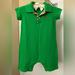 Burberry One Pieces | Burberry Cotton Collared Green Onesie 18m | Color: Green | Size: 18mb