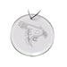 Pierce College Raiders Primary Logo 3'' Round Glass Ornament