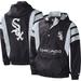 Men's Starter Black Chicago White Sox Impact Hoodie Half-Zip Jacket