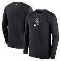 Men's Nike Black Chicago White Sox Authentic Collection Game Raglan Performance Long Sleeve T-Shirt