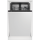 Beko DIS15020 Fully Integrated Slimline Dishwasher - Black Control Panel with Fixed Door Fixing Kit - E Rated