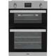 Belling BI902G Built In Gas Double Oven with Full Width Electric Grill - Stainless Steel - A/A Rated