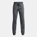 Boys' Under Armour Brawler 2.0 Tapered Pants Pitch Gray / Black / Black YSM (50 - 54 in)