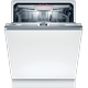 Bosch Series 6 SMD6TCX00E Integrated Standard Dishwasher - Stainless Steel Control Panel with Fixed Door Fixing Kit - A Rated, Stainless Steel