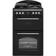 Leisure Gourmet GRB6GVK 60cm Freestanding Gas Cooker with Full Width Gas Grill - Black - A+/A Rated, Black