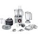 Bosch MC812S734G 3.9 Litre Food Processor With 9 Accessories - White / Stainless Steel, White