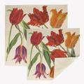 Emma Bridgewater Tulips Set of 2 Linen Blend Napkins