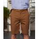 Cappuccino Stretch Cotton Tailored Fit Chino Shorts 42"