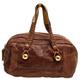 Chloe Brown Leather Zip Shoulder Bag, Brown