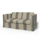 IKEA - Karlanda 2 Seater Sofa Cover, Soft Oak, Cotton - Bemz