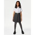 M&S Girls Permanent Pleats School Skirt (2-16 Yrs) - 10-11 - Grey, Grey,Black