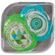 Haberman Dynamic Soother - 6m+ - Green and Blue - Twin Pack