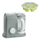 Beaba Babycook 4-in-1 Food Processor & FREE Multiportions Food Storage - Grey/Neon