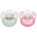 NUK Signature 1 Soother 2pk - Pink