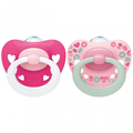 NUK Signature 2 Soother 2Pk - Pink