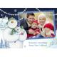 The Snowman Family Christmas Card - Season's Greetings Photo Card Ecard