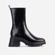 Rain-On-Me Block Heel Ankle Wellington Boot In Black, Black