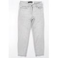 NEXT Womens Grey Straight Jeans Size 10 L27 in