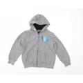 McKenzie Boys Grey Jersey Full Zip Hoodie Size 7-8 Years