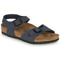 Birkenstock RIO boys's Children's Sandals in Blue. Sizes available:7 toddler,8 toddler,10 kid,11 kid,13 kid,8.5 toddler,11.5 kid,13.5 kid