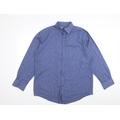 F&F Mens Blue Dress Shirt Size 16.5