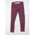 Debenhams Girls Pink Animal Print Sweatpants Trousers Size 9-10 Years