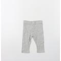 F&F Girls Grey Cotton Capri Leggings Size 0-3 Months - 0-1 Months