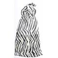 Lipsy London Womens Black Animal Print Maxi Size 10 - Half lined Vented side hems to knee level