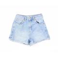 Topshop Womens Blue Denim Hot Pants Shorts Size 6
