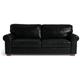 Habitat Salisbury Leather 4 Seater Sofa - Black