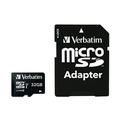 Verbatim Pro U3 (32GB) Micro SDHC Card with Adaptor - 47041