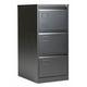 Bisley 3 Drawer Contract Steel Filing Cabinet - Black - AOC3BLK