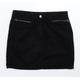 NEXT Womens Black Corduroy Mini Skirt Size 12