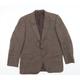 Preworn Mens Brown Wool Jacket Blazer Size L