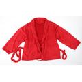 F&F Womens Red Solid Kimono Robe Size 20