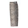 PRETTYLITTLETHING Womens Brown Animal Print Mesh Straight & Pencil Skirt Size 6