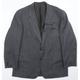 Marks and Spencer Mens Grey Striped Jacket Suit Jacket Size 44