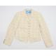 Liz Claiborne Womens Size 12 Cream Check Formal Occasion Work Office Business Professional Jacket (Regular)