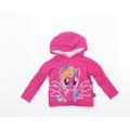 TU Girls Pink Houndstooth Pullover Hoodie Size 2-3 Years - SEQUIN