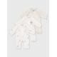 White & Grey Premature Sleepsuit 3 Pack 3lbs - 1.4kg