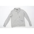 Bench Mens Grey Cardigan Jumper Size L