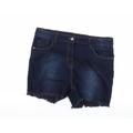 PEP & CO Womens Blue Denim Hot Pants Shorts Size 14